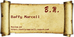 Baffy Marcell névjegykártya