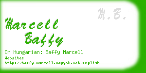 marcell baffy business card